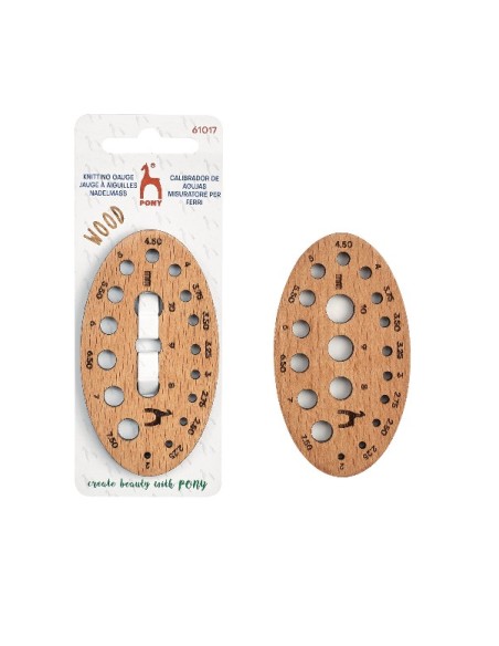 Calibre oval madera Pony 61017, blister