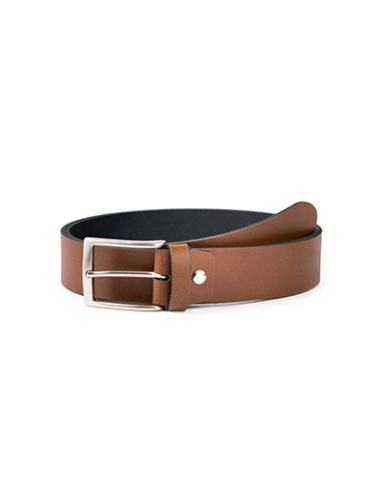 Cinturón piel liso hombre GS Urban G303501, pack 3 tallas