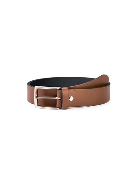 Cinturón piel liso hombre GS Urban G303501, pack 3 tallas