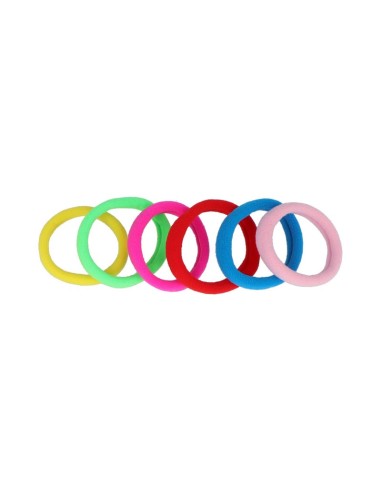 Goma pelo acrílica surtido de colores Inca 10245, pack de 6 unidades