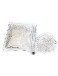 Goma pelo mini transparente 2,5 cm Inca 10089, bolsa 250 unidades 2