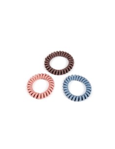 Goma pelo cable de teléfono de tela colores Inca 30080, pack 3 unidades 2