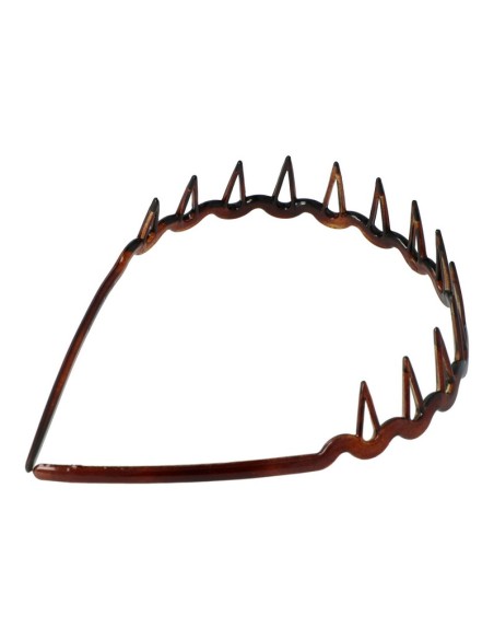 Diadema pelo de pinchos de concha francesa Inca 80003