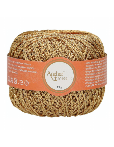 Perlé Anchor Metallic 25 gr 4716000, 10 ovillos