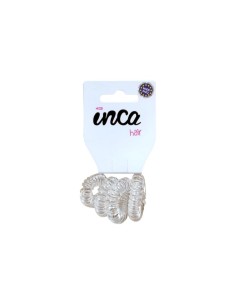 Goma pelo cable de teléfono transparente Inca 10326, pack 4 unidades