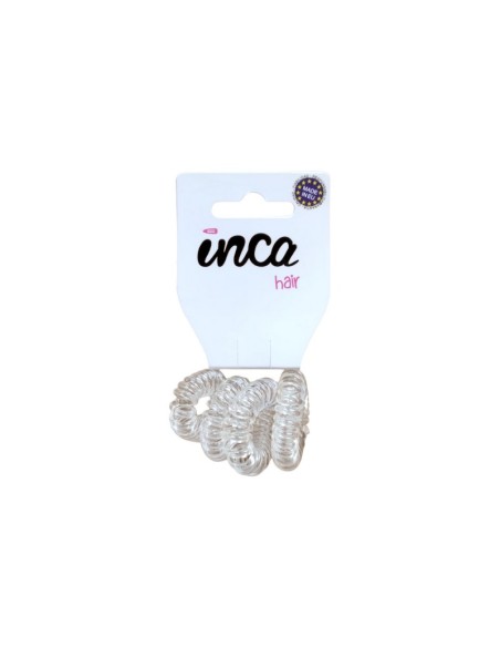 Goma pelo cable de teléfono transparente Inca 10326, pack 4 unidades