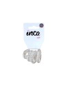 Goma pelo cable de teléfono transparente Inca 10326, pack 4 unidades