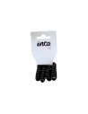 Goma pelo cable teléfono negra para el pelo mujer Inca 11039, pack 4 gomas