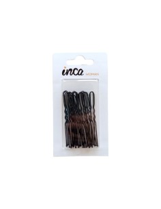 Horquilla invisible negra 6 cm Inca 11044, pack 20 unidades