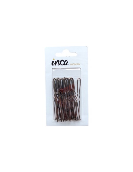 Horquilla invisible dorada 6 cm Inca 11045, pack 20 unidades