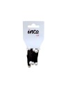 Goma pelo negra con bolas blancas Inca 30027, pack 3 unidades