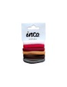 Goma pelo surtido colores de invierno Inca 31088, pack 6 unidades