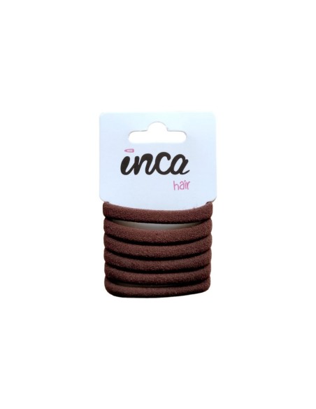Goma pelo marrón chocolate Inca 50117, pack 6 unidades
