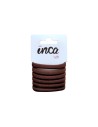Goma pelo marrón chocolate Inca 50117, pack 6 unidades