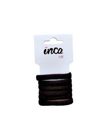 Goma pelo negra 5 cm Inca 50121, pack 6 unidades