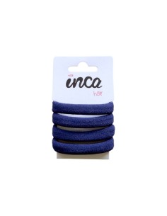 Goma pelo azul marino 6 cm Inca 50510, pack 4 unidades
