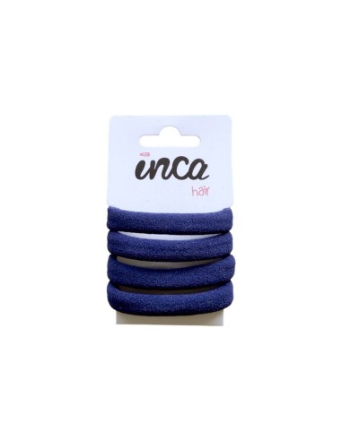 Goma pelo azul marino 6 cm Inca 50510, pack 4 unidades