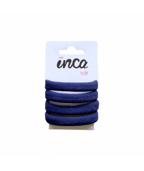 Pack 4 gomas de color azul marino 6 cm Inca 50510