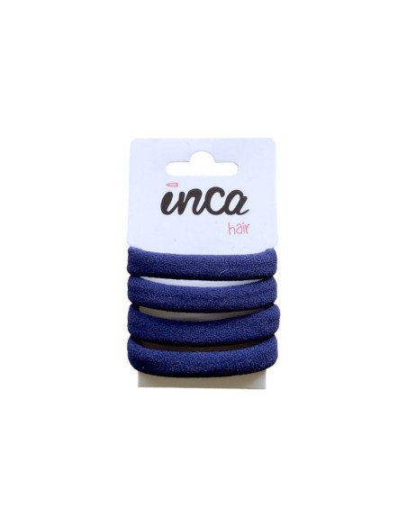 Goma pelo azul marino 6 cm Inca 50510, pack 4 unidades