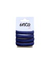 Goma pelo azul marino 6 cm Inca 50510, pack 4 unidades