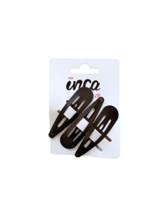 Pinza pelo negra 7 cm Inca 50721, pack 3 unidades