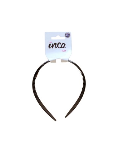 Diadema pelo lisa de concha francesa Inca 80001