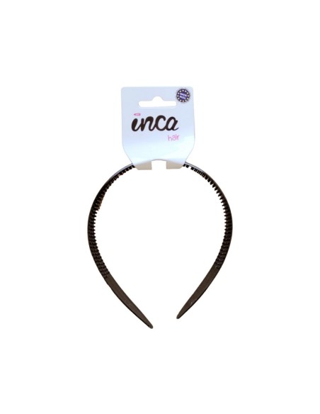 Diadema pelo lisa de concha francesa Inca 80001