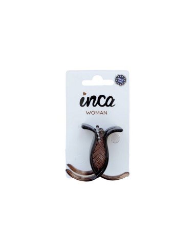 Pinza pelo estrecha marrón de concha francesa Inca 80024