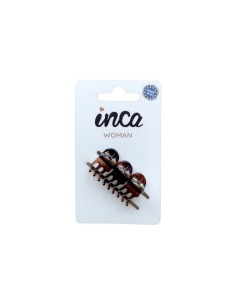 Pinza pelo marrón concha francesa Inca 80026, pack 3 unidades