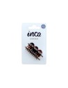 Pinza pelo marrón concha francesa Inca 80026, pack 3 unidades