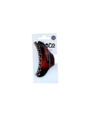 Pinza pelo curvada marrón de concha francesa Inca 80036
