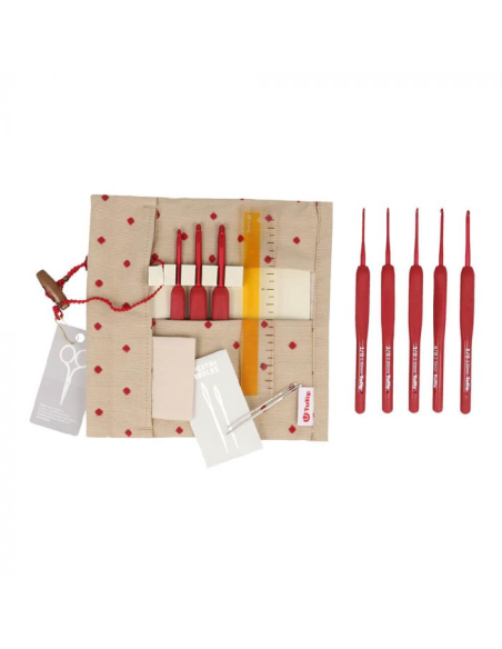 Set estuche 8 ganchillos Tulip Etimo Red TED001E