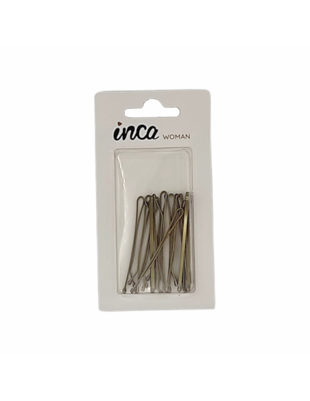 Horquilla curvas peq. dorada 5 cm Inca 11050, pack 20 unidades