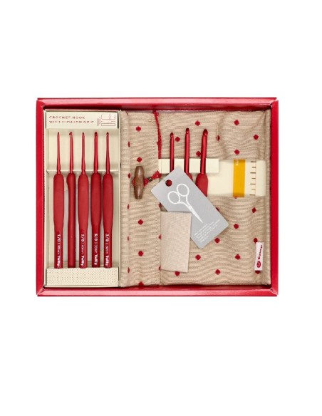 Set estuche 8 ganchillos Tulip Etimo Red TED001E