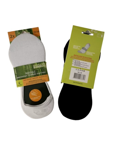 Pinki invisible mujer 468 Dune Bleue, pack 2 pares