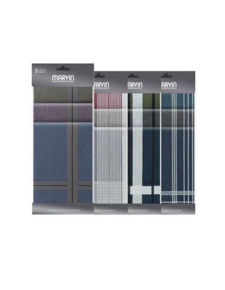 Pañuelo Gregal Marvin 111-96 P L3 surt. 43x43 cm, blister de 3 und
