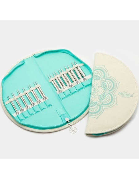 Set agujas interc. 3-10 mm 10 cm KnitPro Mindful Warmth 36310
