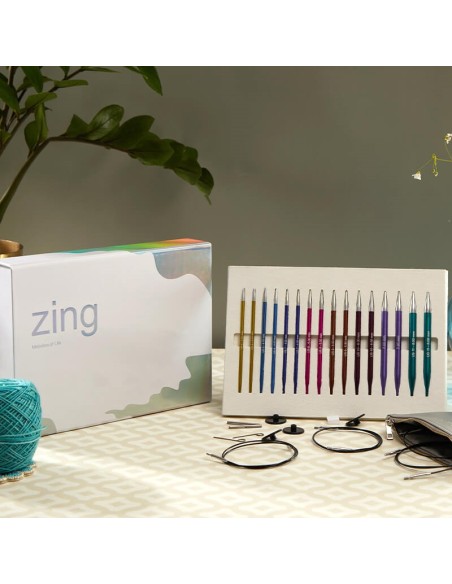 Set agujas interc. 3,5-8 mm KnitPro Zing Melodies of Life 47412