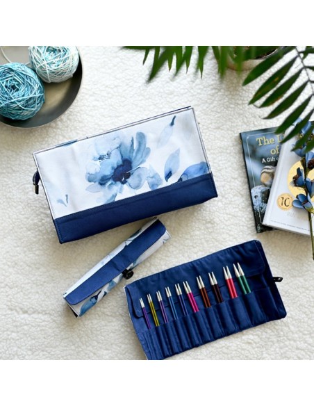 Estuche agujas intecambiables y doble punta KnitPro Blossom 12853