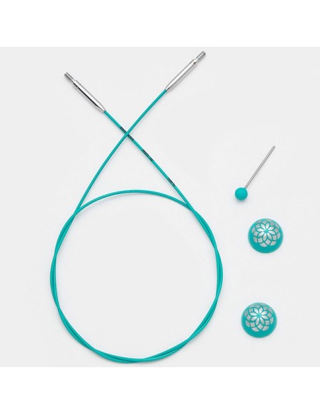 Cables fijos acero inox. Knitpro Mindful