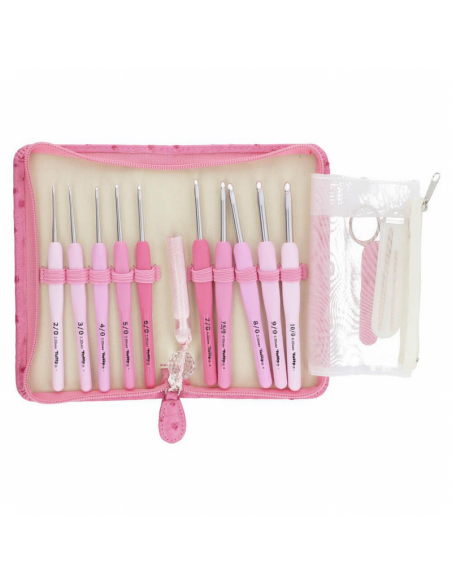 Set estuche 10 ganchillos Tulip Etimo Rose TER001E