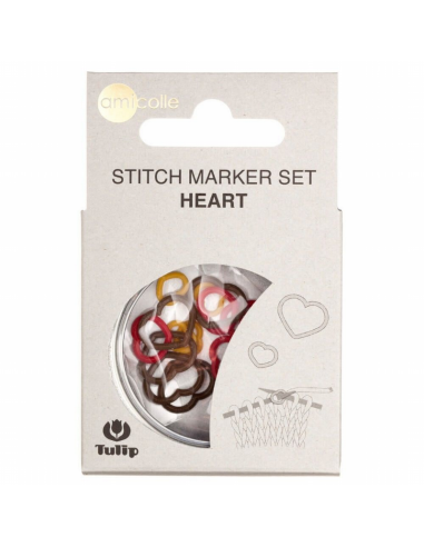 Marcapuntos Tulip corazón AC016E, 15 marcadores