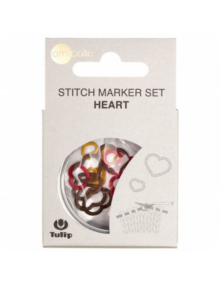 Marcapuntos Tulip corazón AC016E, 15 marcadores