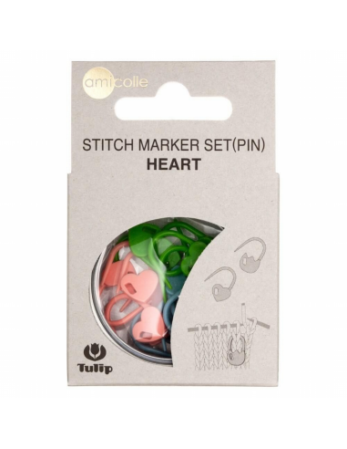 Marcapuntos Tulip corazón AC033E, 15 marcadores
