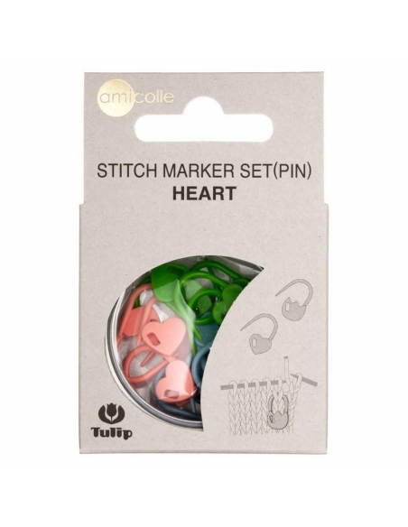 Marcapuntos Tulip corazón AC033E, 15 marcadores