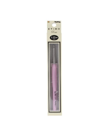 Ganchillo Tulip etimo rosa softgrip, unidad