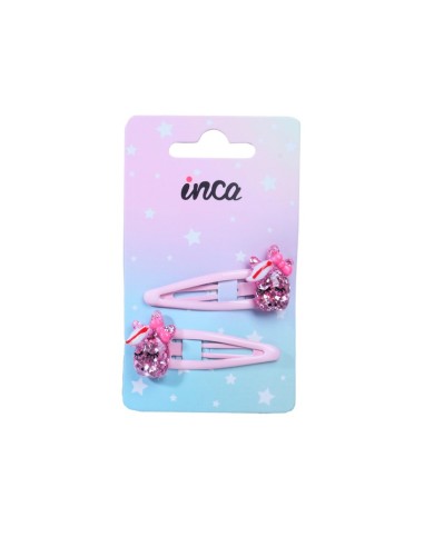 Pinza pelo unicornio Inca 43543, pack 2 unidades