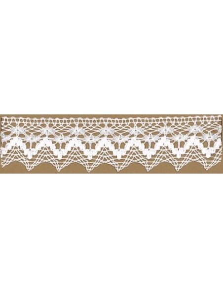 Puntilla bolillo mercerizado 9213 ( 4 cm), m