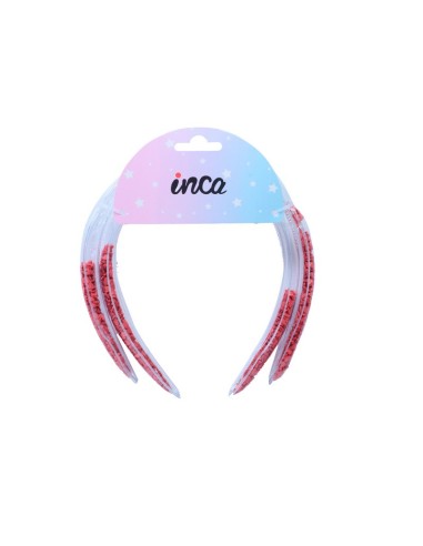 Diadema pelo corazones Inca 43539, pack 2 unidades