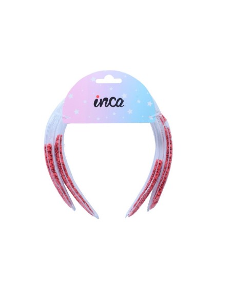 Diadema pelo corazones Inca 43539, pack 2 unidades